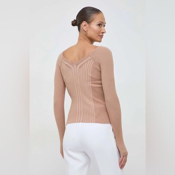 Guess Allie V-Neck Long Sleeve Sweater - Picture 4 of 9